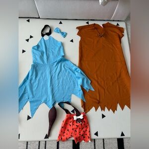 Flintstones Costume. Barney & Betty Rubble and Bam Bam